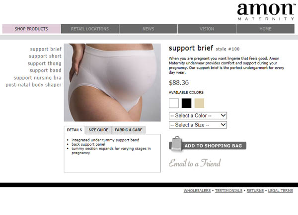 Amon Maternity Shopping Cart